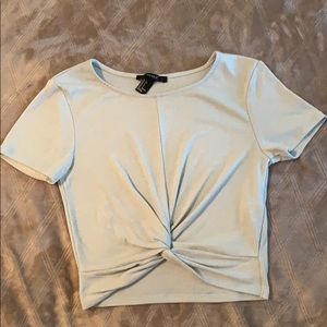 Light green crop top